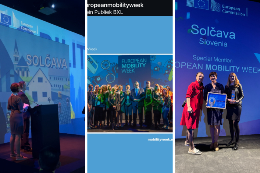 Občini Solčava je Evropska komisija podelila nagrado za trajnostno mobilnost