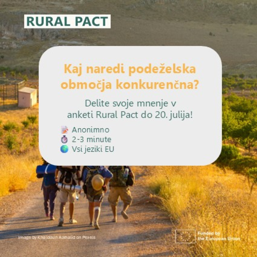 Kaj spodbuja konkurenčnost podeželja? Delite svoje mnenje do 20. julija