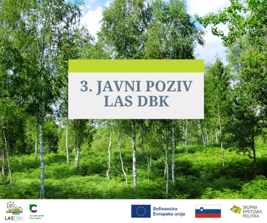 LAS Dolenjska in Bela krajina objavila 3. javni poziv